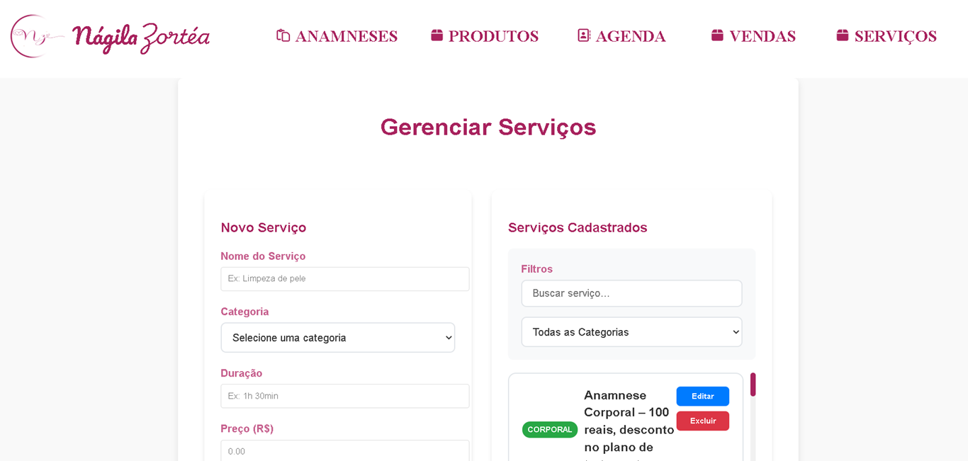 Tela de login